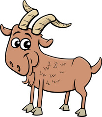 cartoon mountain goat comic animal character