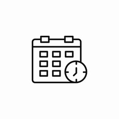 appointment time icon sign vector