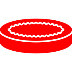 Creme Brulee icon single vector illustration