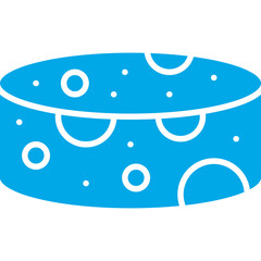 Hand Cheese icon single vector illustration