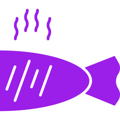 Grilled FIsh icon single vector illustration