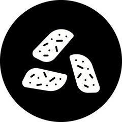 Biscotto icon single vector illustration