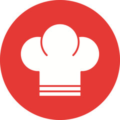 Chef Toque icon single vector illustration
