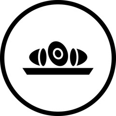 Plum Dumplings icon single vector illustration