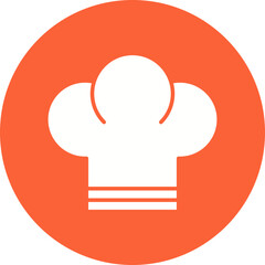 Chef Toque icon single vector illustration