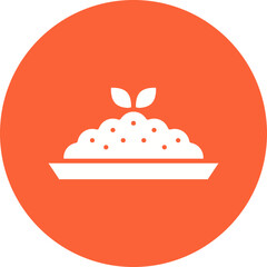 Risotto icon single vector illustration