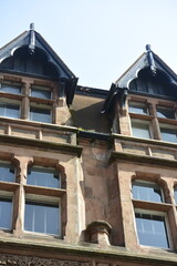 Walking around ald build in liverpool city UK