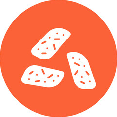 Biscotto icon single vector illustration