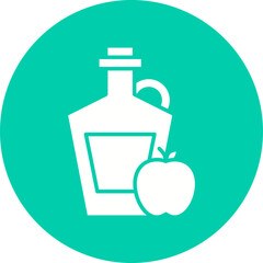 Apple Cider icon single vector illustration