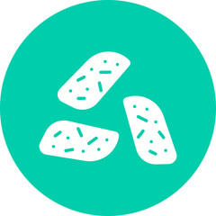 Biscotto icon single vector illustration