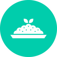 Risotto icon single vector illustration