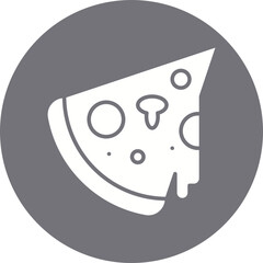 Pizza icon single vector illustration