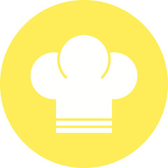 Chef Toque icon single vector illustration