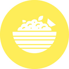 Coleslaw icon single vector illustration
