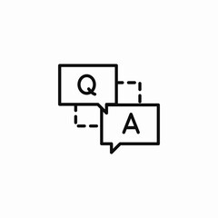 questions answers icon sign vector