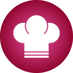 Chef Toque icon single vector illustration