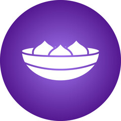 Dumpling Soup icon single vector illustration