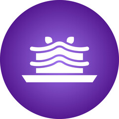 Lasagna icon single vector illustration