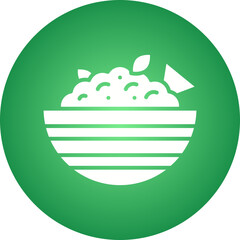 Coleslaw icon single vector illustration