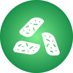 Biscotto icon single vector illustration