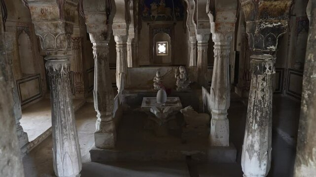 Temple in Ramgopal Chhatri cenotaph, Rajasthan, Ramgarh Shekhawati, India