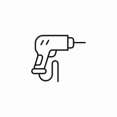 hand drill icon sign vector