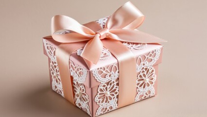 Stylish pink bonbonniere gift box for special events and unforgettable moments.