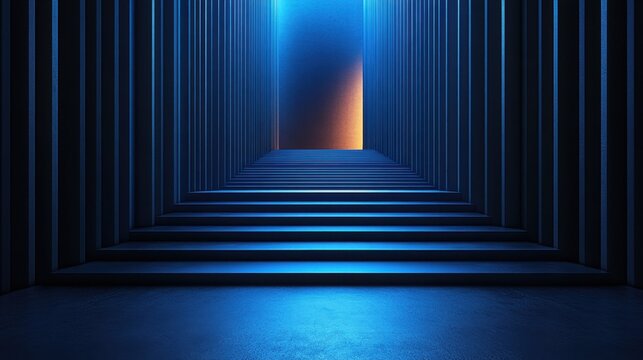 Parallel Lines on blue Background for Design, Banner Template, Abstract Parallel Lines Wallpaper with Copy Space, Minimalist Parallel Pattern Wallpaper