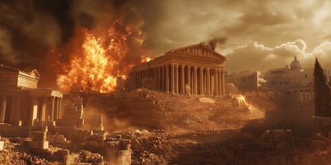 Jesus Foretells the Destruction of the Temple: A Cinematic Vision of Prophecy and End Times