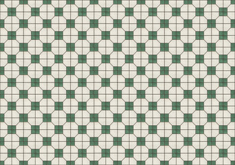 Hong Kong traditional vintage green pattern floor textured banner background