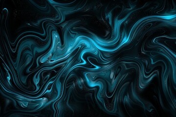 Obraz premium Abstract swirling blue textures forming dynamic waves and patterns, symbolizing fluidity, elegance, and visual harmony.