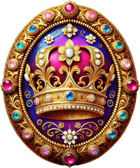 Medieval Medallion Clipart Vector Illustration