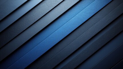 Obraz premium blue background with parallel lines for design, banner template. White space in the center of the page for text. Simple abstract wallpaper with copy space.