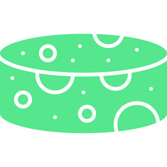 Hand Cheese icon single vector illustration