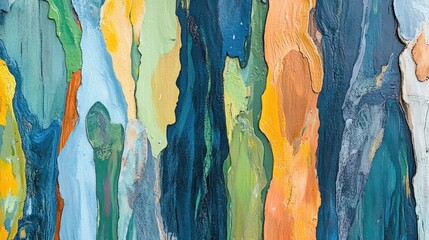 Abstract colorful tree bark painting texture