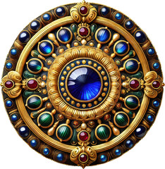 Obraz premium Medieval Medallion Clipart Vector Illustration