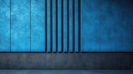 Parallel Lines on blue Background for Design, Banner Template, Minimalist Abstract Wallpaper with Copy Space, Simple Geometric Modern Wallpaper for Text Placement and Creative Use