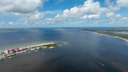 View of Fort Myers, Florida Beach