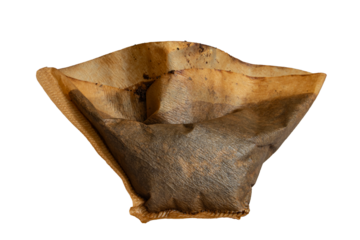 Used Coffee Filter With Grounds