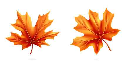 Fototapeta premium Vibrant Autumn Leaves in Rich Orange Hues Generative AI