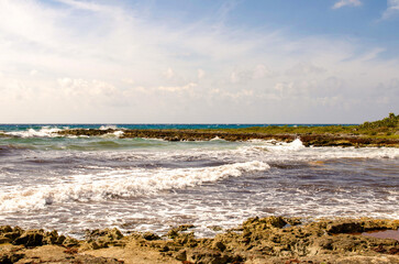rocks and sea