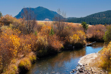 Obraz premium Rocky Mountain National Park, Colorado. Stream.