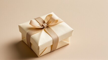Sophisticated packaging with flower detail and ivory tones, ideal for high-end events.