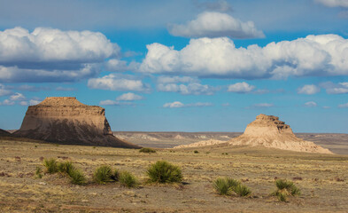 Color stock image of Pawnee Buttes, Colorado