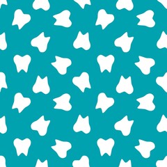 Medicine seamless teeth pattern for doctors accessories and drugstore packaging