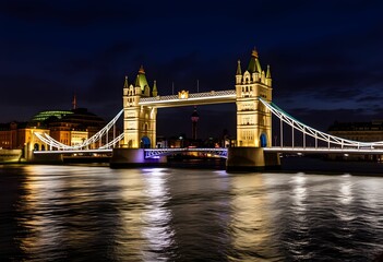 tower bridge at night