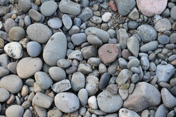 a sea ​​stones and pebbles