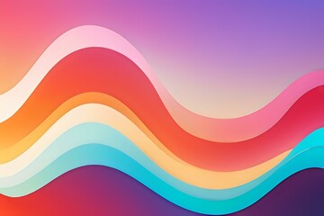 Abstract fluid wavy background with vibrant gradient colors from pink to orange, purple and turquoise, perfect for modern presentations, web design and creative projects.
