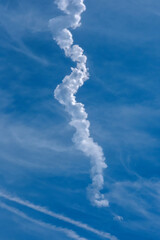 Contrail from rocket launch, Space Coast, Florida