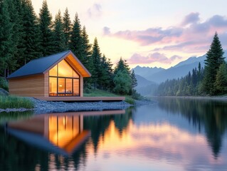 Fototapeta premium lake in the mountains